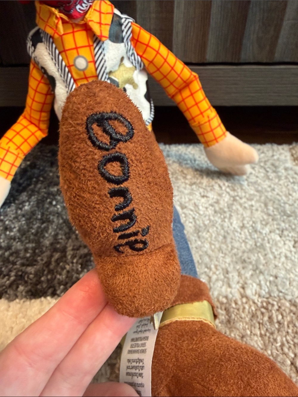 Toy Story stuffies: oversized Buzz, Bonnie’s Woody, galloping Bullseye GUC! - Picture 8 of 15